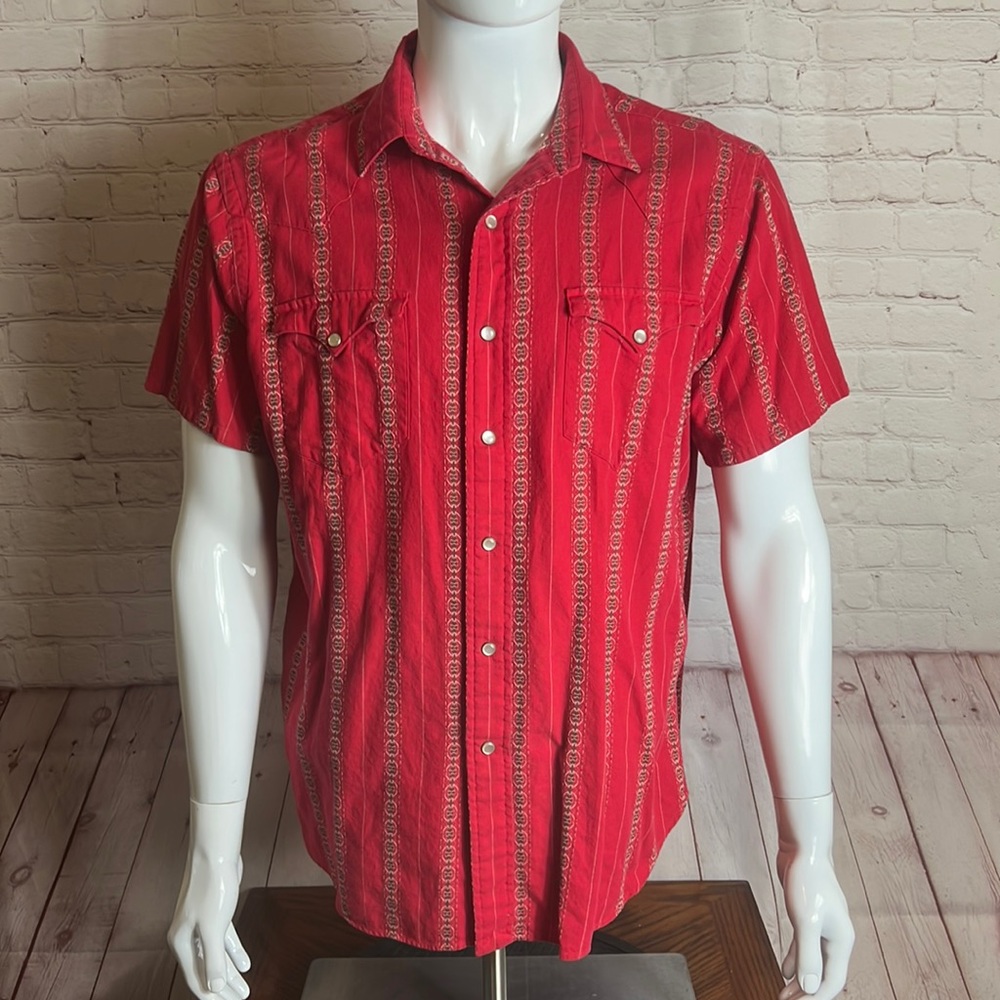 Polo Ralph Lauren Size Large Vintage Classic Western Short Sleeve Button Down